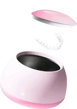 Zima Dental Pod | Arctic White | Ultrasonic Retainer Cleaner Machine Pink
