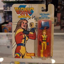 1986 Bionic Six Helen Action Figure LJN Die-cast Metal With Clothes Accessory