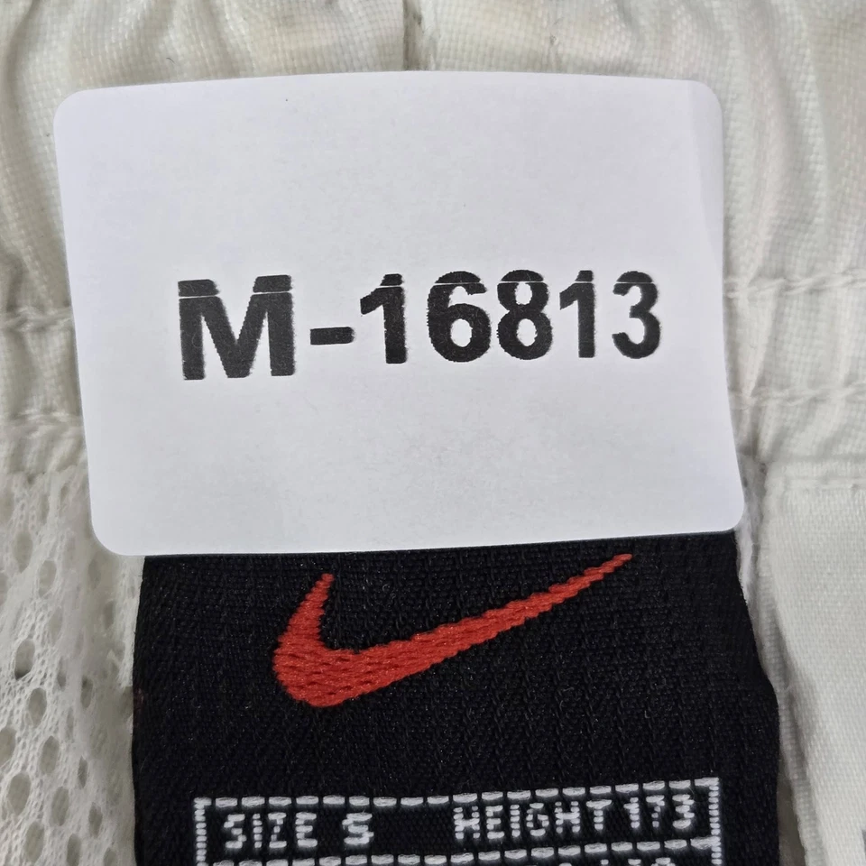 Pantalones de ropa deportiva vintage Nike para hombre S blancos taladro pista bordado Swoosh Y2K Foto 2 de 4