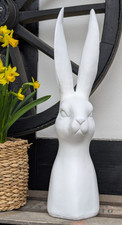 ❤️ Großer weißer Hase Osterhase / Hasenbüste Keramik - Modern Deko 43,0 cm❤️