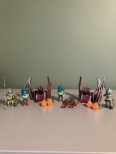 Playmobil Green Dragon Knights Catapult Double Set