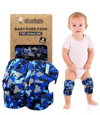 Baby Knee Pads for Crawling 2 Pairs , CPSIA Certified 6-24 months