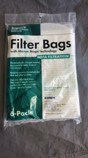 Kirby Micron Magic HEPA FILTER Vacuum Bags - Pack of 6 FITS F AND TWIST MODELS