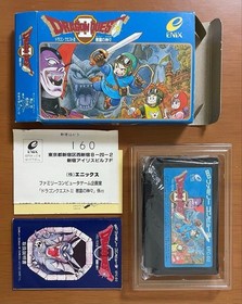 Dragon Quest I II III IV Famicom Japan CIB Enix Nintendo DQ Boxed Set Tested JP