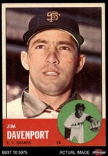 1963 Topps #388 Jim Davenport 4.5 - VG/EX+