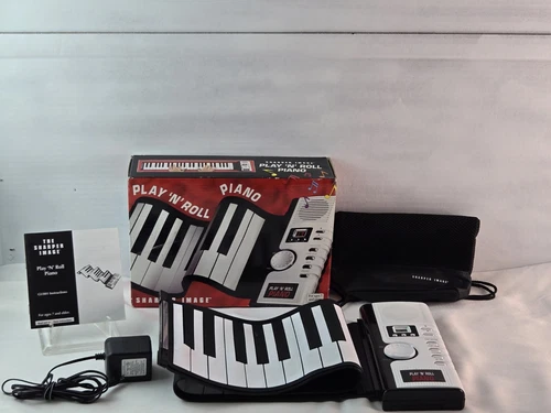 Sharper Image Play ‘N' Roll Portable Piano Electronic Keyboard Tested Working