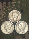 1918 P,D,S Mercury Dime Lot (YOU GRADE) VG-G Condition? Teen Date 90% Silver