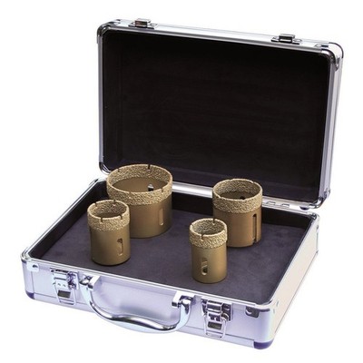 Dr. Diamond Profi Diamant-Fliesenbohrer Set 4 teilig Fliesenbohrkronen Set