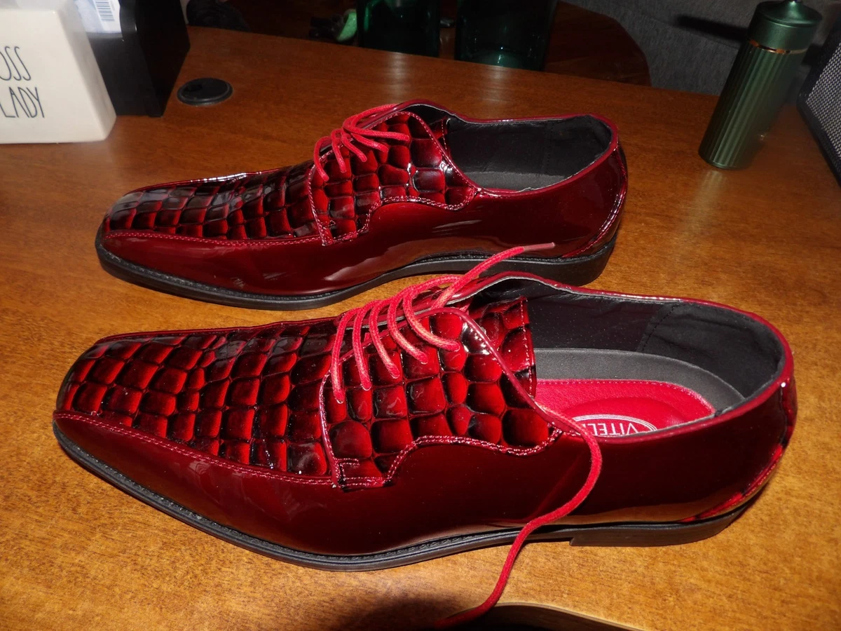 (b14/20)Hugo Boss Men\'s Fashion Oxfords Cortios Suede Red Shoes Size 11 HUGO BOSS Red Casual Shoes for Men | eBay main image 2