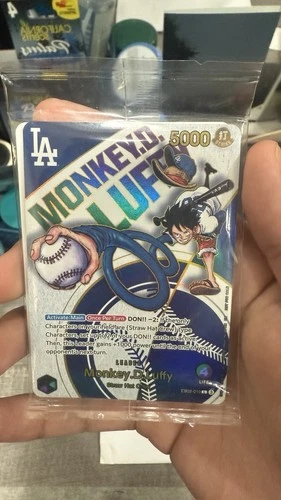 DODGERS ONE PIECE COLLAB PROMO CARD, MONKEY D. LUFFY