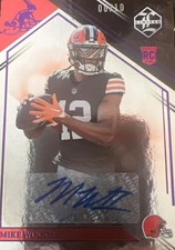 Cleveland Browns Mike Woods RC Auto #’d/10 2022 Panini Limited Rookie Autograph