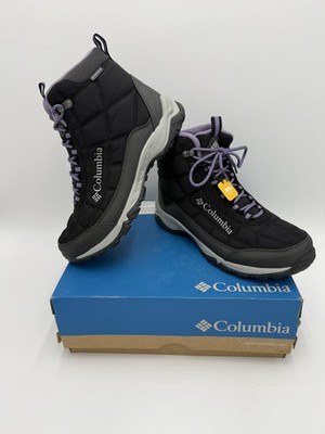 Women's Columbia Firecamp Boot Black, Plum Purple Size 9.5 Chaussure Firecamp