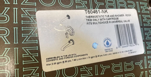 BRIZO Rook Trim for Thermostatic Tub and Shower Set - T60461-NK