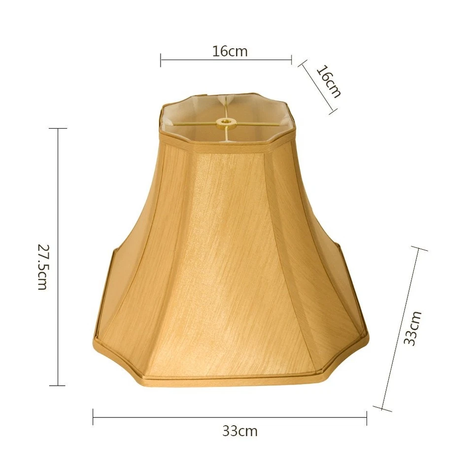 Antigua pantalla de lámpara de campana real octogonal para pantalla de pie y lámpara de mesa, (6... Foto 3 de 4