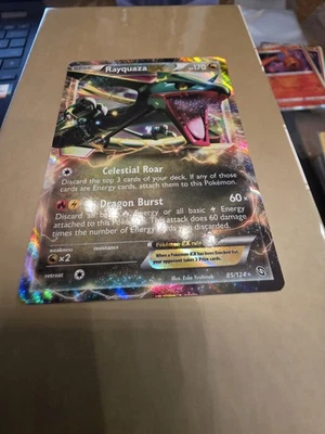 Rayquaza EX 85/124 - Holo Rare - Dragons Exalted - Pokemon TCG - NM pack fresh - Image 1 of 4