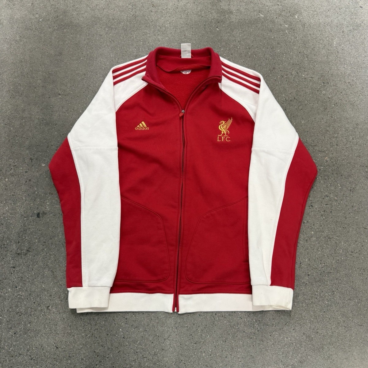 Vintage Adidas Liverpool Football Jacket Soccer Track Top Size 2XL