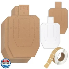 KIMSOFUNNY Official Shooting Targets, 40 PCS Cardboard and 500PCS Target Past