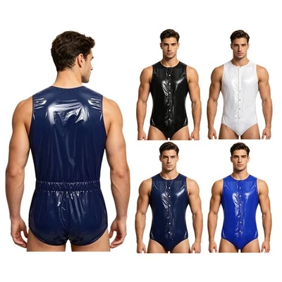 Männer Jumpsuit Einfach Zu Body Dicht Unitard Kleidung Unterwäsche Erwachsene - Bild 1 von 3