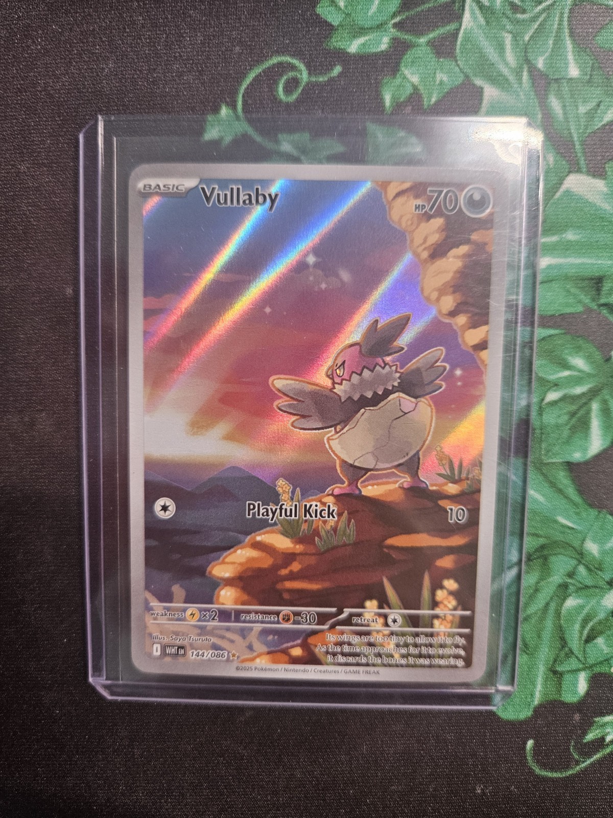 Pokemon! Vullaby 144/086 - White Flare - Illustration Rare - Foil - NM/Mint