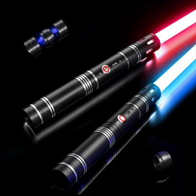 Lightsaber Toy Dueling Light Saber 20 Colors 4 Modes & Sounds 2-In-1 Detachable