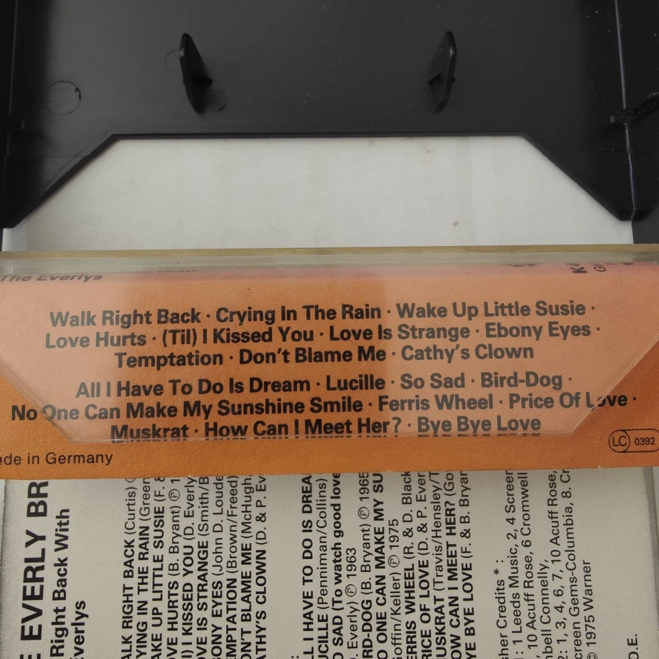 The Everly Brothers THE EVERLY’S 20 GOLDEN HITS - CASSETTE TAPE 1960s Best Of  - Image 4 of 4