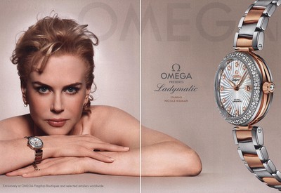 2014 Omega Watch: Ladymatic Nicole Kidman Vintage Print Ad | eBay