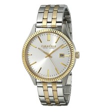 Bulova Caravelle Men's Silver Dial Quartz Watch 45B129