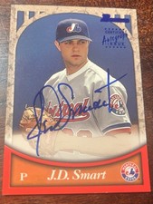 J.D. Smart Bowman Rookie Autograph BA27 New Out Of Pack Bright, Crisp, Sharp!