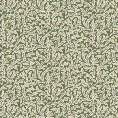 Josephine Munsey Frond Ogee Tapete - Brookes Green And Edge Sand UVP 147£