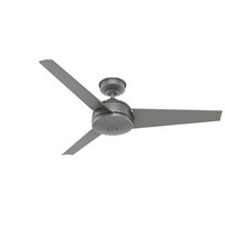 Hunter 59608 Trimaran 52 inch 3 Blade Outdoor Ceiling Fan in Matte Silver
