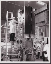 1966 NASA photo Orbiting Geophysical Observatory satellite at Cape Kennedy