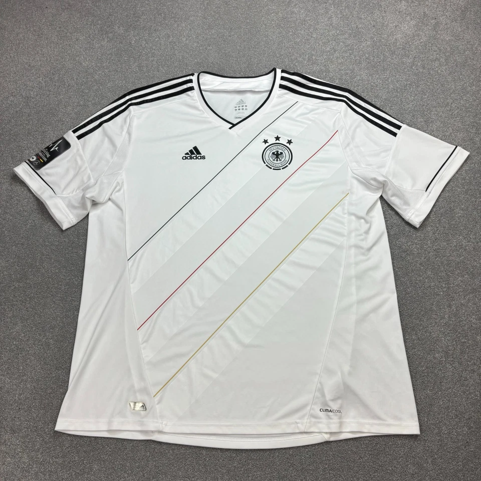 Maillot Allemagne Adulte 2XL XXL Blanc 2012-13 Adidas Football Domicile... - Photo 1/4