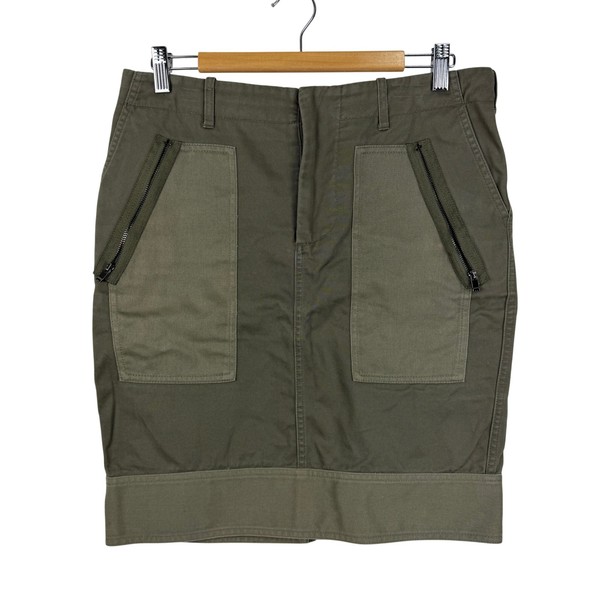 Witchery Utility Mini Skirt - Olive Green Size 12