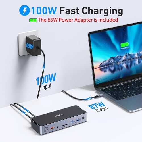 MOKiN 15 IN 1 Triple-Display Docking Station With 8K Resolution - Afbeelding 5 van 8