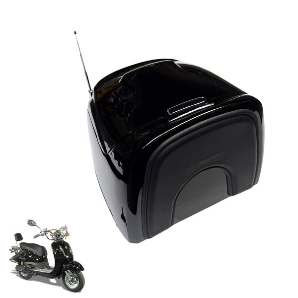 Topcase Schwarz FüR Agm Znen ZN50QT-E Benzhou Yiying Retro Easy Cruiser Modelle-image