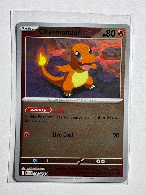 Charmander 011/094 Common Phantasmal Flames Pokemon Reverse Holo Near Mint