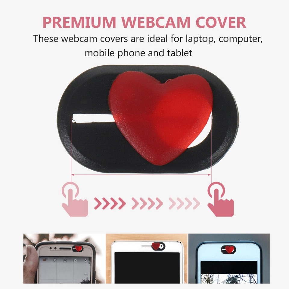 4pcs Webcam Slider Webcam Privacy Lens Protector Pattern Laptop Camera ...