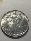 1987  Silver American Eagle One Dollar Ounce Silver  BU  N528