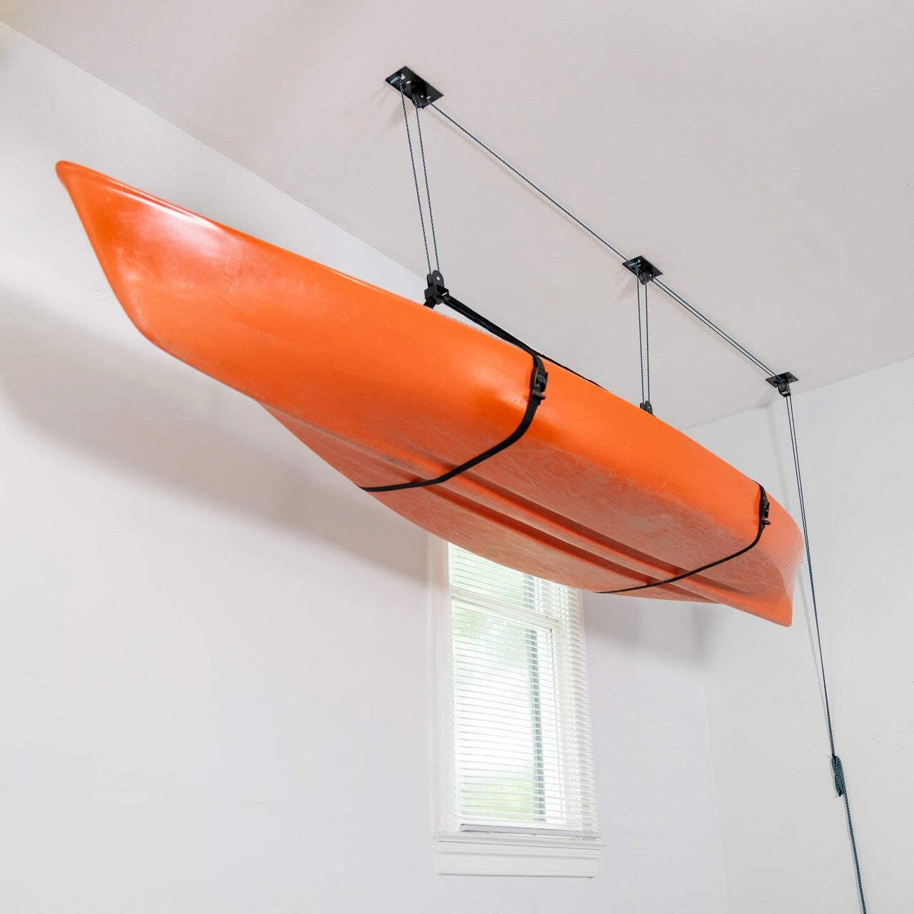 Teal Triangle Kayak Ceiling Storage Hoist - Thumbnail 4