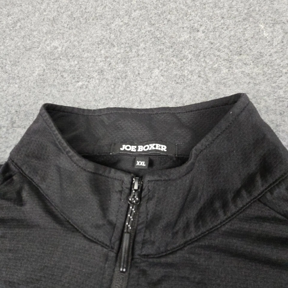 Camisa JOE BOXER Para Hombre 2XLARGE Negra Manga Larga 1/4 Cremallera Ligera Talla 2XL Foto 3 de 4