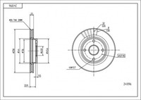 Hart Premium Tarcze 2X Bremsscheiben Ø 258 BelüFtet FüR Mazda 2 Ford Fiesta V