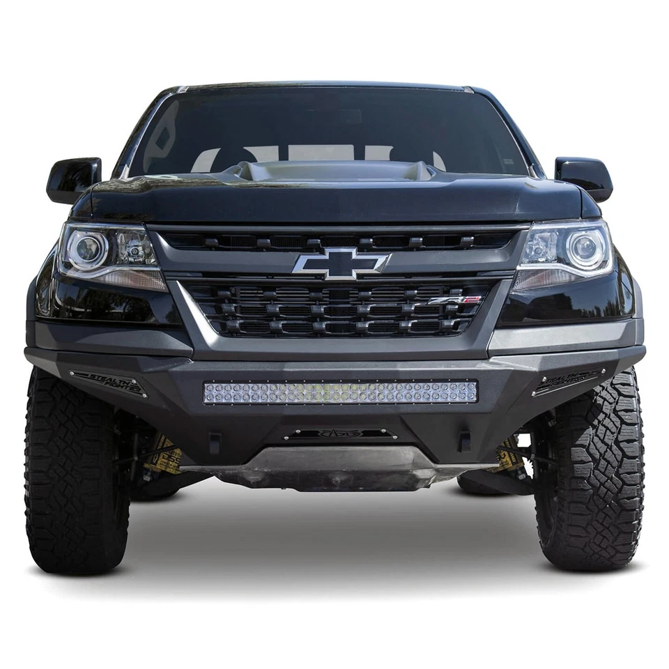 For Chevy Colorado 17-20 Stealth Fighter Full Width Hammer Black Front HD Bumper Foto 2 de 4