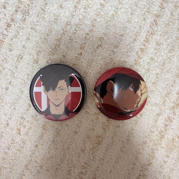 Haikyuu Kuroo Tetsurou Abzeichen Set 2 StüCk SammlerstüCk Anime Merchandise-image