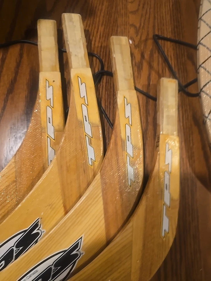 Vintage TPS Wooden Replacement Hockey Stick Blades P13 Left Hand Shot Lot Of 4 - Image 3 of 4