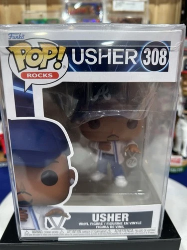 Usher Funko Pop Atlanta Braves, Edition In Pop Protector
