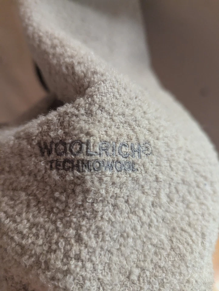 Chaqueta Woolrich Para Hombres L Crema/Marfil Technowool Cremallera Completa (Leer) Foto 3 de 4