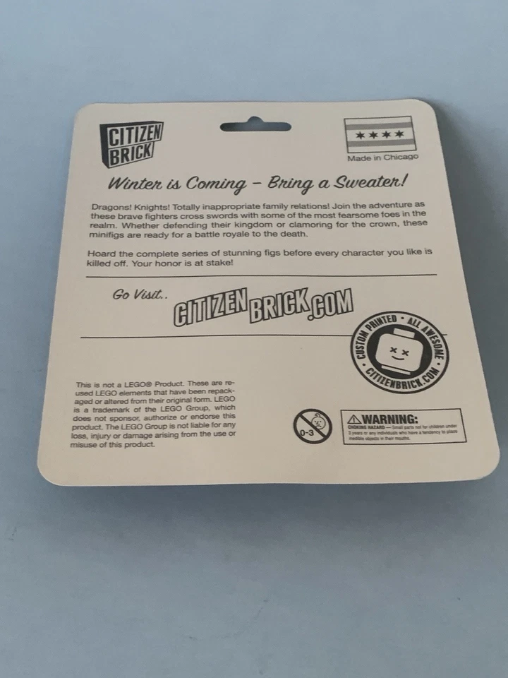 Citizen Brick Dragon Sword Fighter Force Minifigure George R. R. Martin New - Image 2 of 4