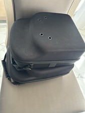 New Era BLACK Cap Hat Carrying Carrier Case Handle Fits 6 Hats Carry Bag Zipper