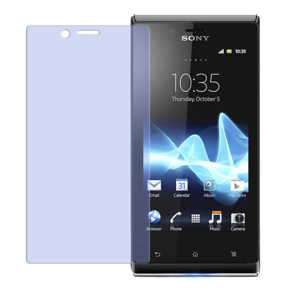 1x protetor de tela para Sony Xperia J ST26i protetor de proteção antirreflexo - Imagem 2 de 3