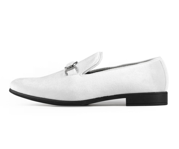 Amali Velvet Tuxedo Mens Formal Slip On Loafers w/ Matching  display picture 3